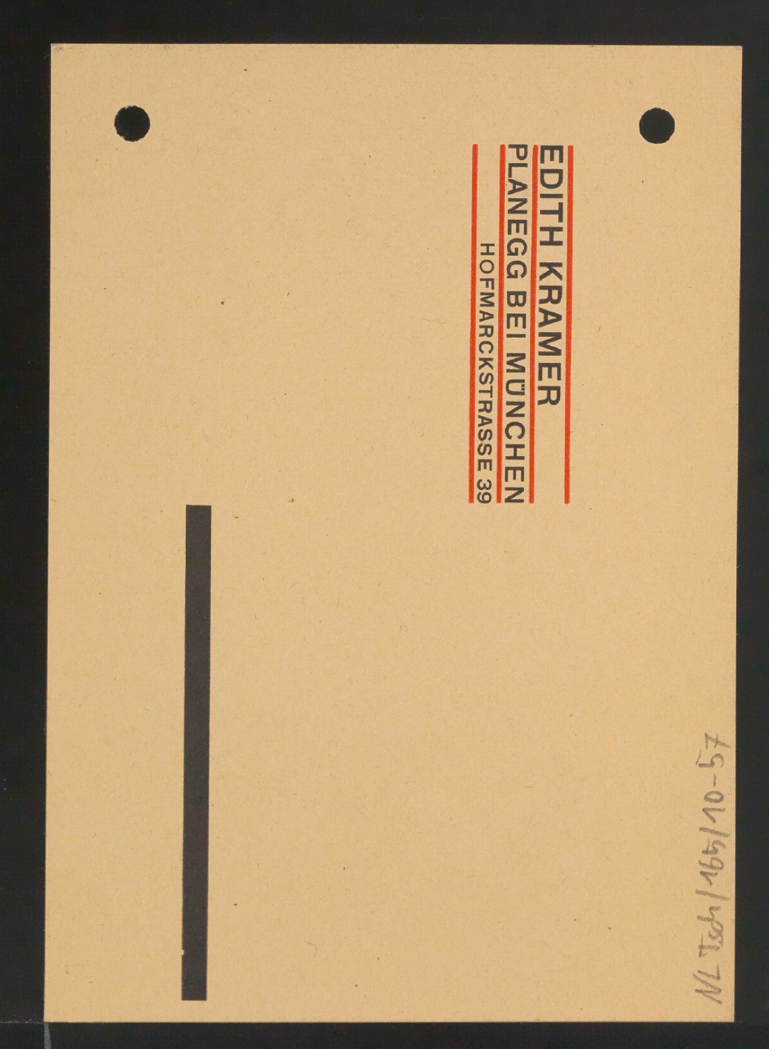 Mappe mit Entwurfszeichnungen Uhertype Standard-Grotesk Halbfett, erledigte Skizzen (ungültige) — Blatt 120
