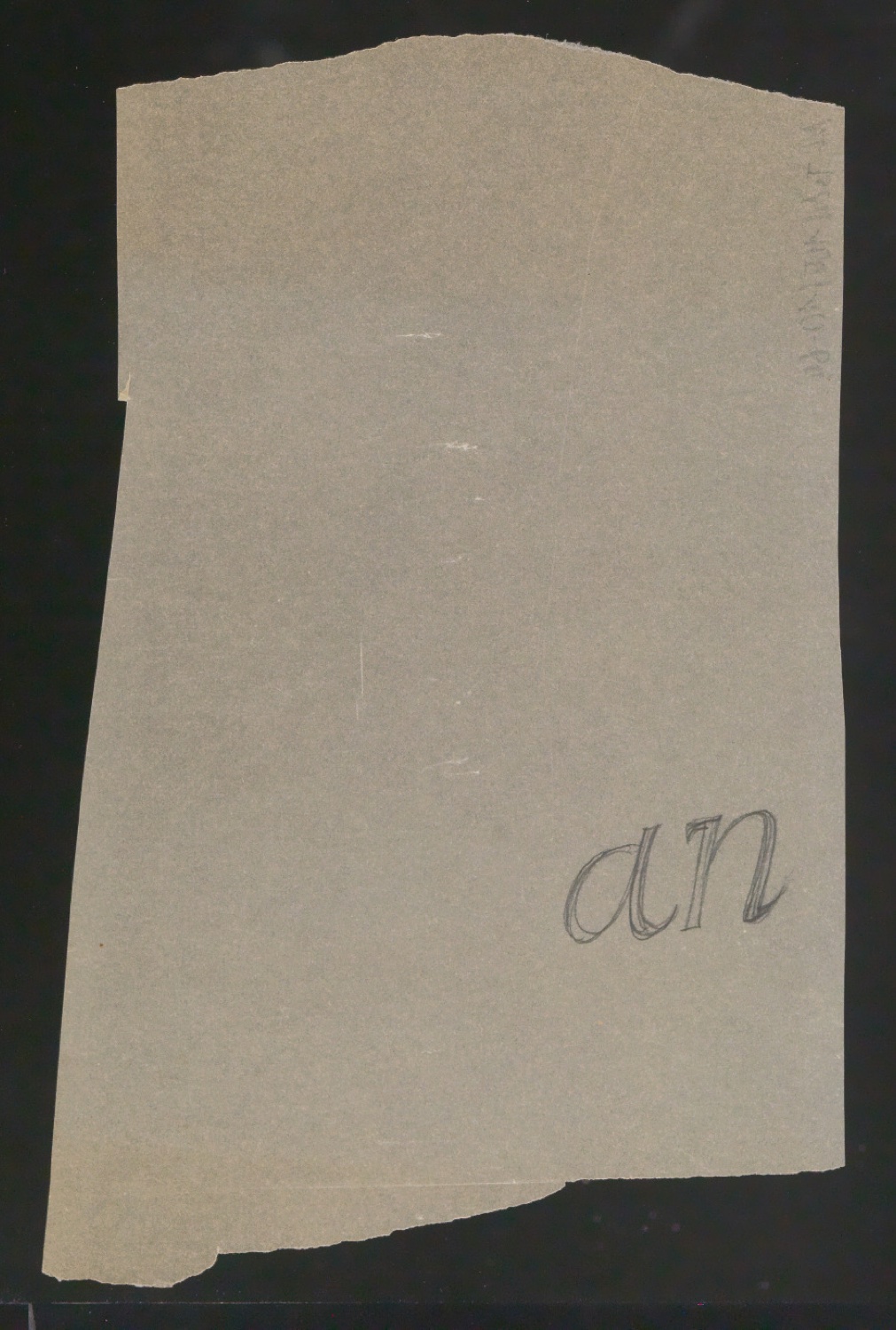 Mappe mit Entwurfszeichnungen Uhertype Standard-Grotesk Halbfett, erledigte Skizzen (ungültige) — Blatt 133