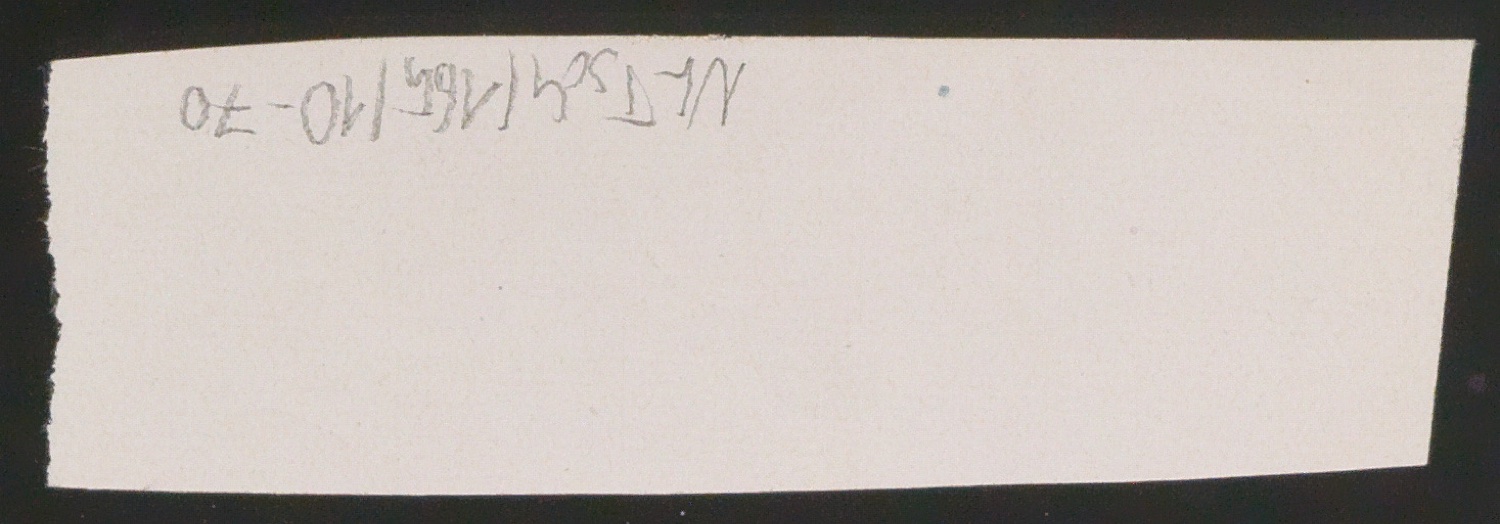 Mappe mit Entwurfszeichnungen Uhertype Standard-Grotesk Halbfett, erledigte Skizzen (ungültige) — Blatt 146