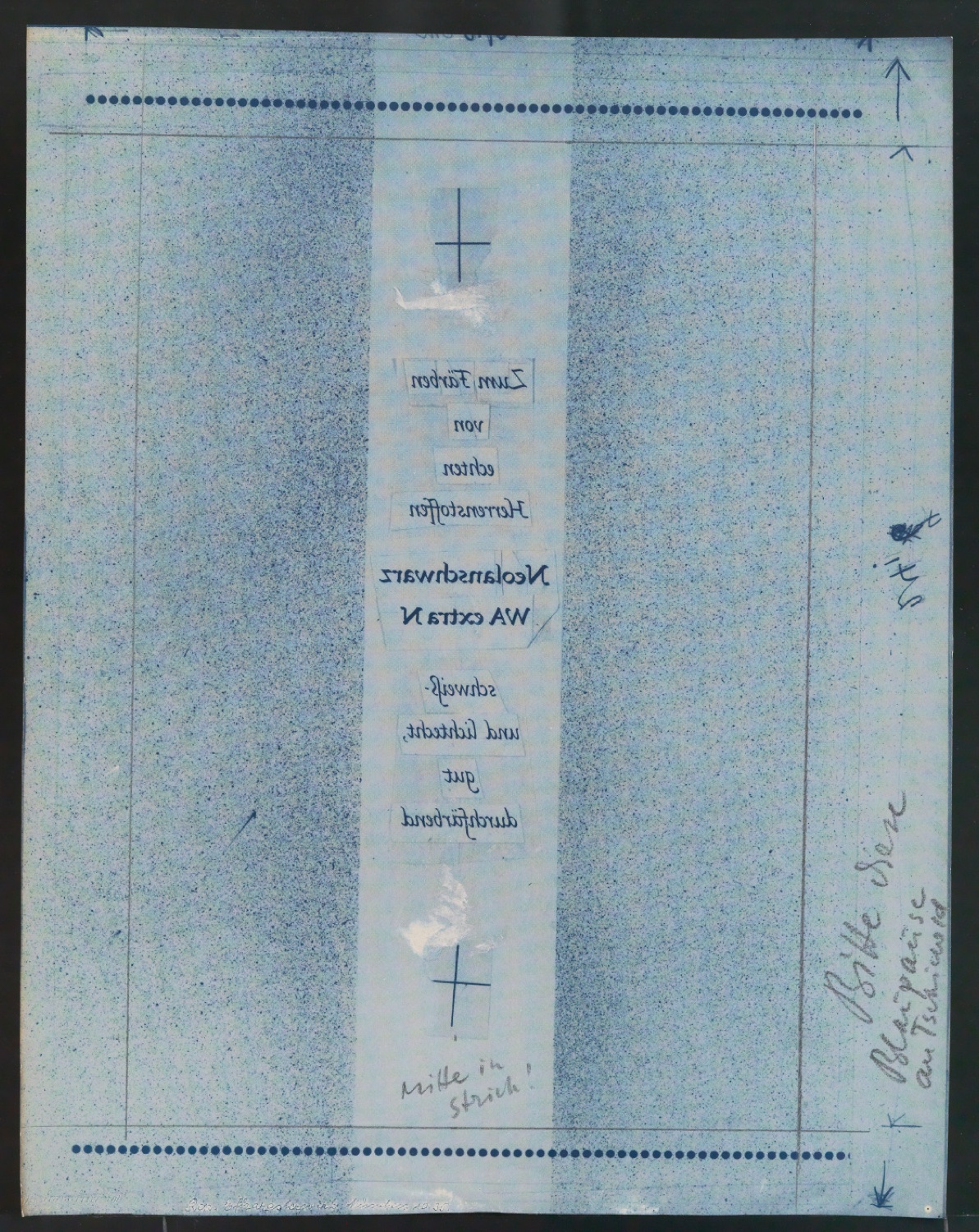 Probedruck und Cyanotypien Neolanschwarz WA extra N — Blatt 3