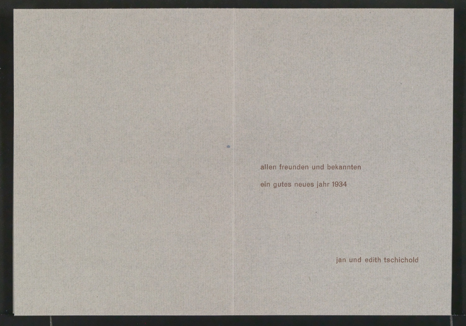 Probedrucke von Neujahrswunsch 1934 — Blatt 5