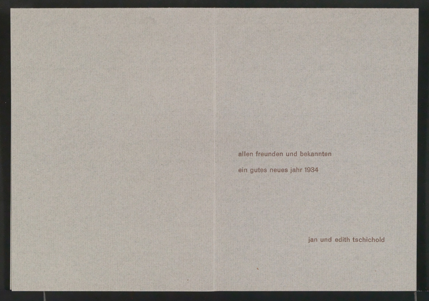 Probedrucke von Neujahrswunsch 1934 — Blatt 8