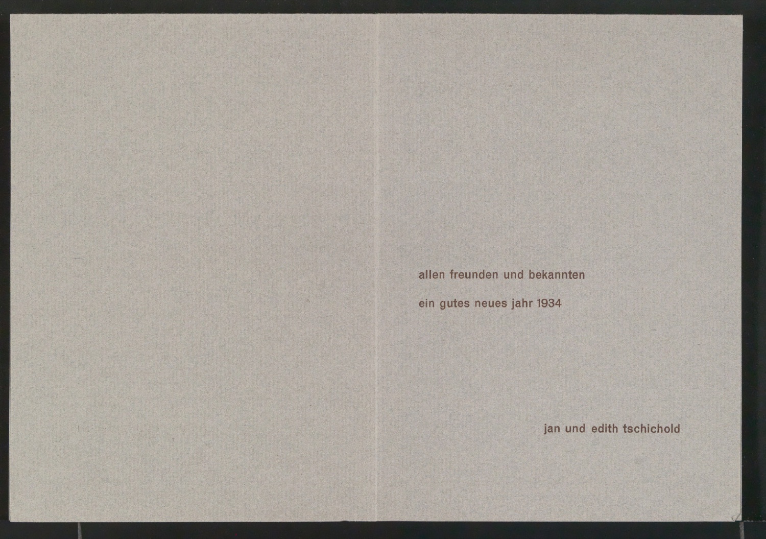 Probedrucke von Neujahrswunsch 1934 — Blatt 14