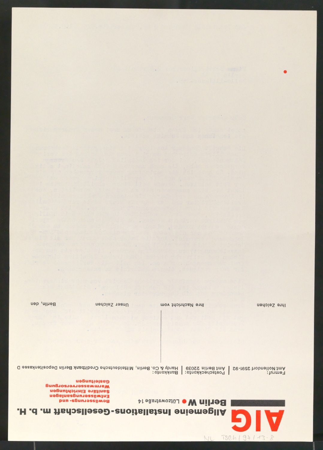 Briefe von Jan Tschichold an Schriftguß AG und Schriftgiesserei H. Berthold AG, vom 24.4.33 und 1.5.33 — Blatt 4