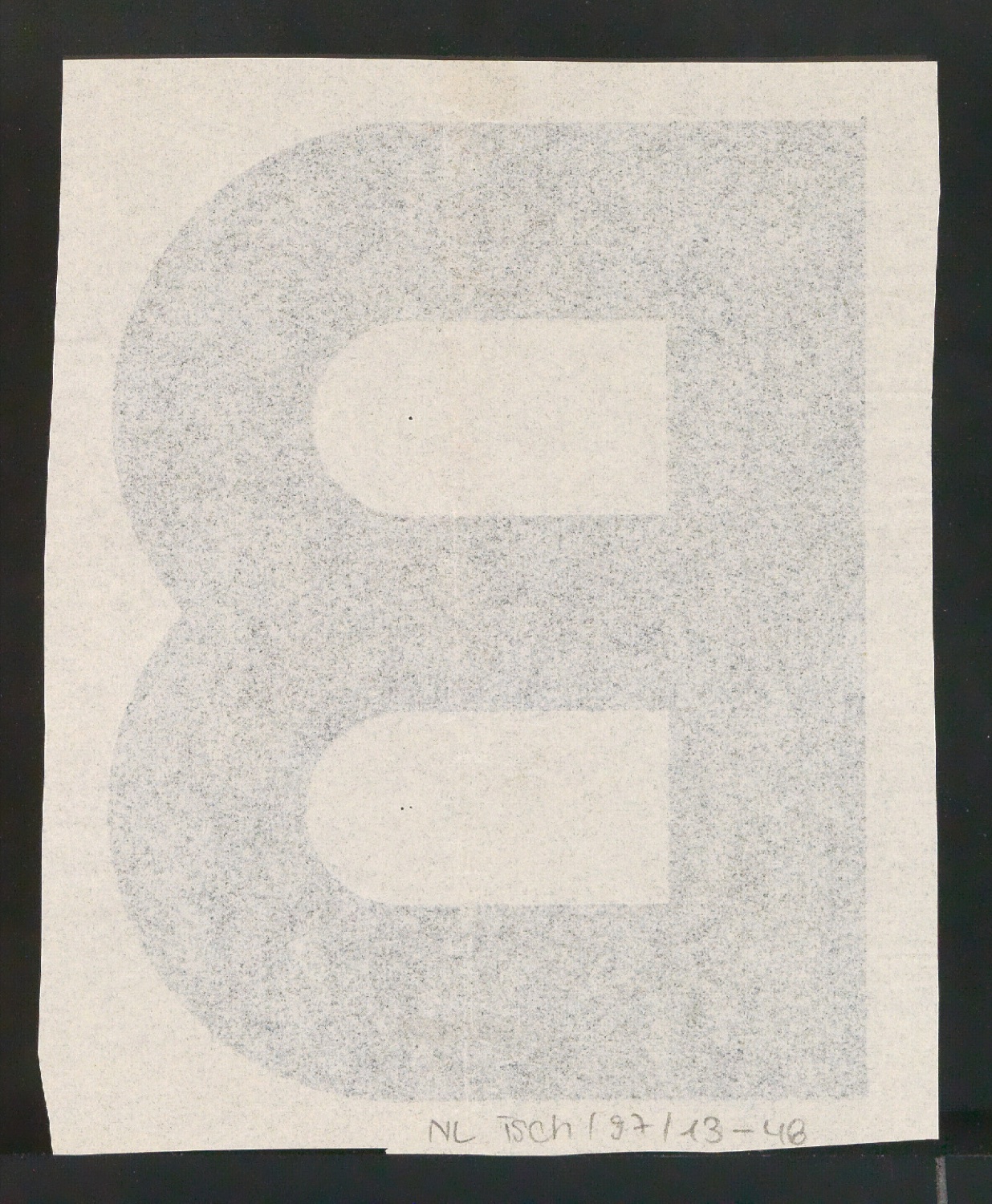 Entwurfszeichnungen Uhertype Fette Standard-Grotesk Versalien — Blatt 4
