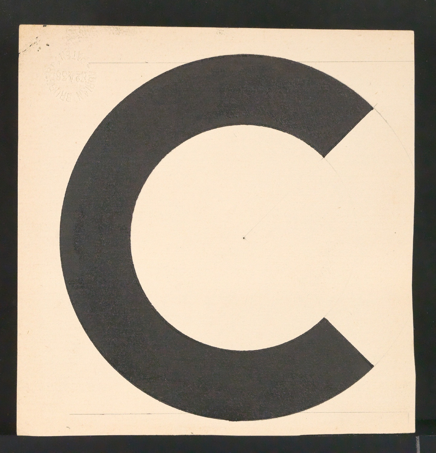 Entwurfszeichnungen Uhertype Fette Standard-Grotesk Versalien — Blatt 5