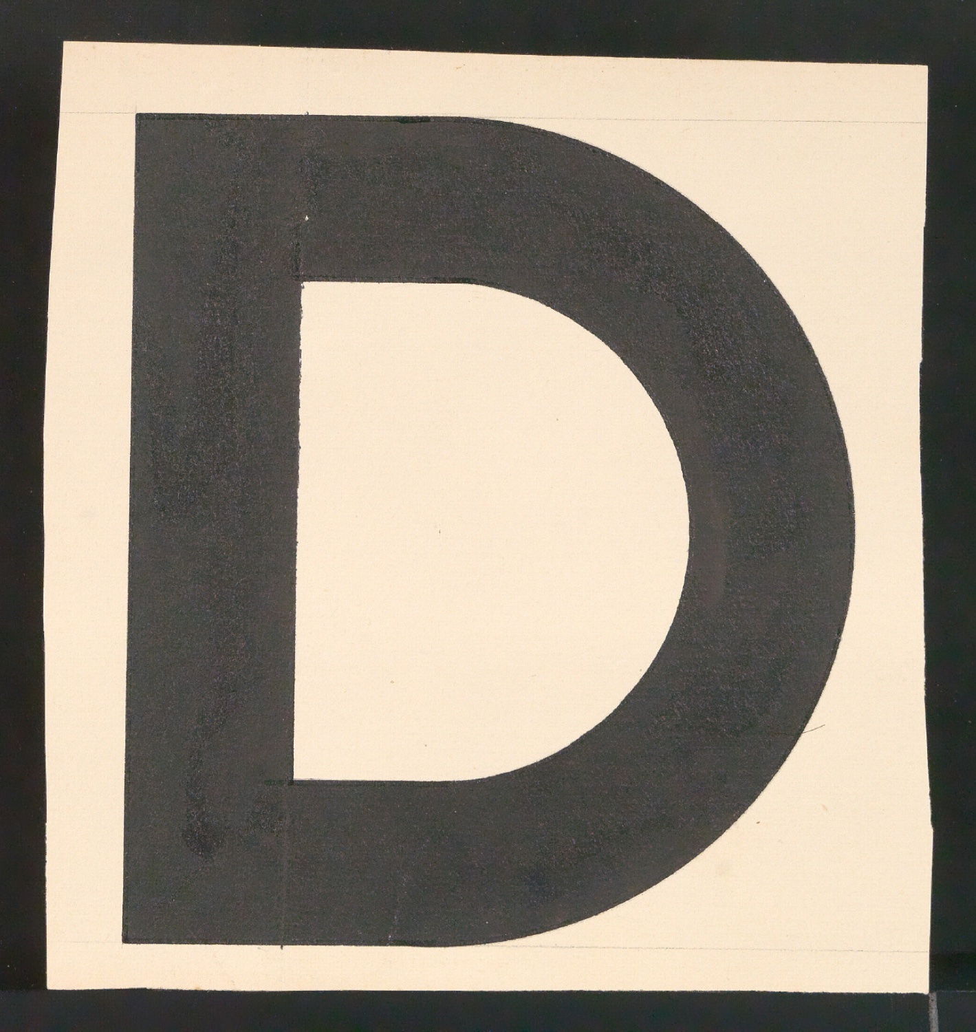 Entwurfszeichnungen Uhertype Fette Standard-Grotesk Versalien — Blatt 7