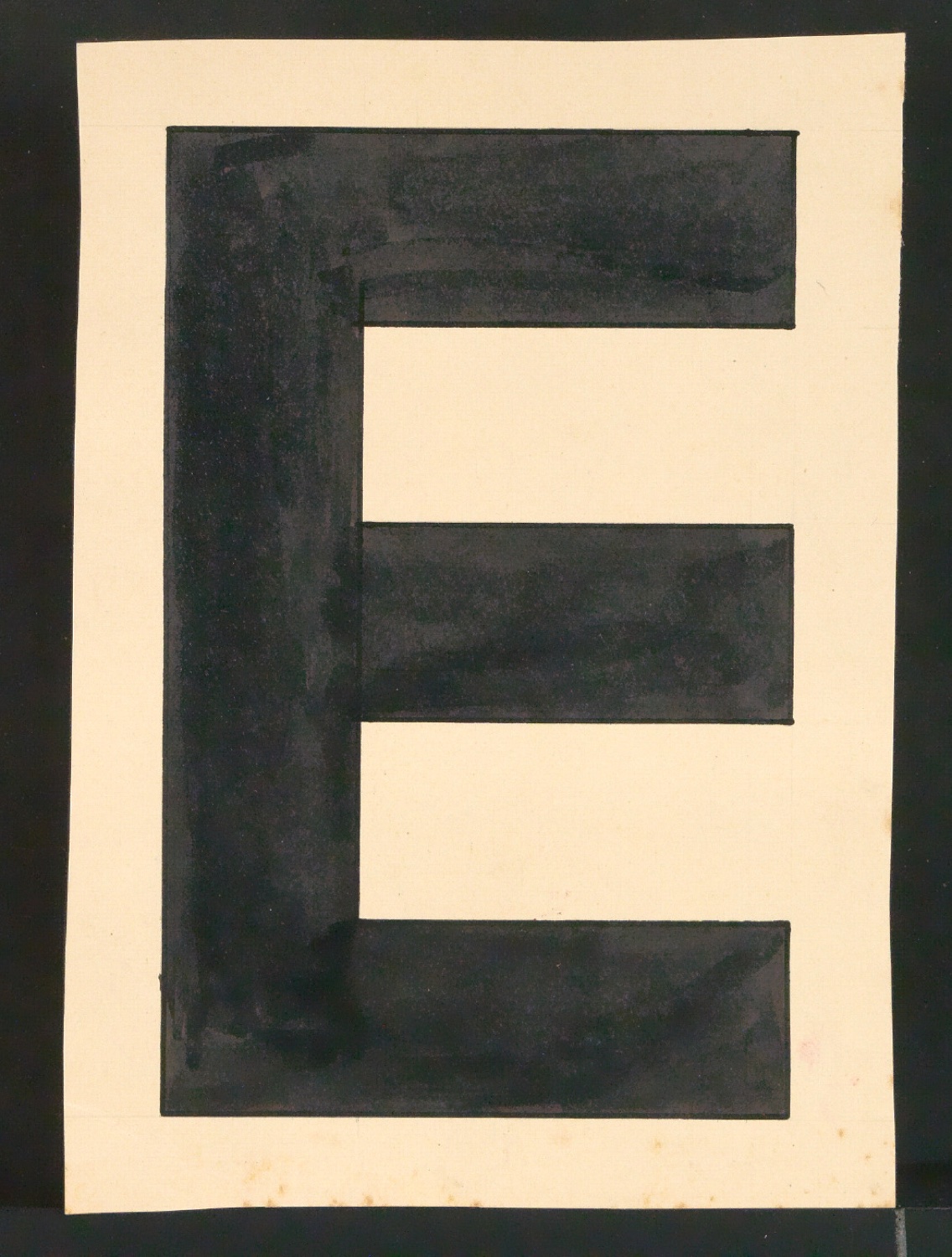 Entwurfszeichnungen Uhertype Fette Standard-Grotesk Versalien — Blatt 9