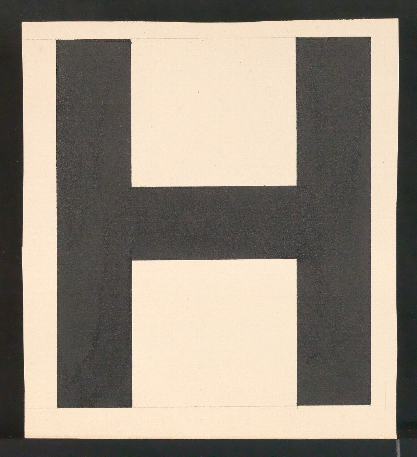 Entwurfszeichnungen Uhertype Fette Standard-Grotesk Versalien — Blatt 15
