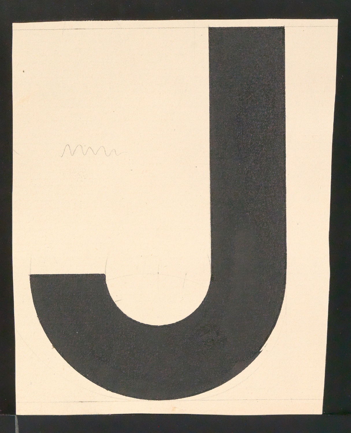 Entwurfszeichnungen Uhertype Fette Standard-Grotesk Versalien — Blatt 19