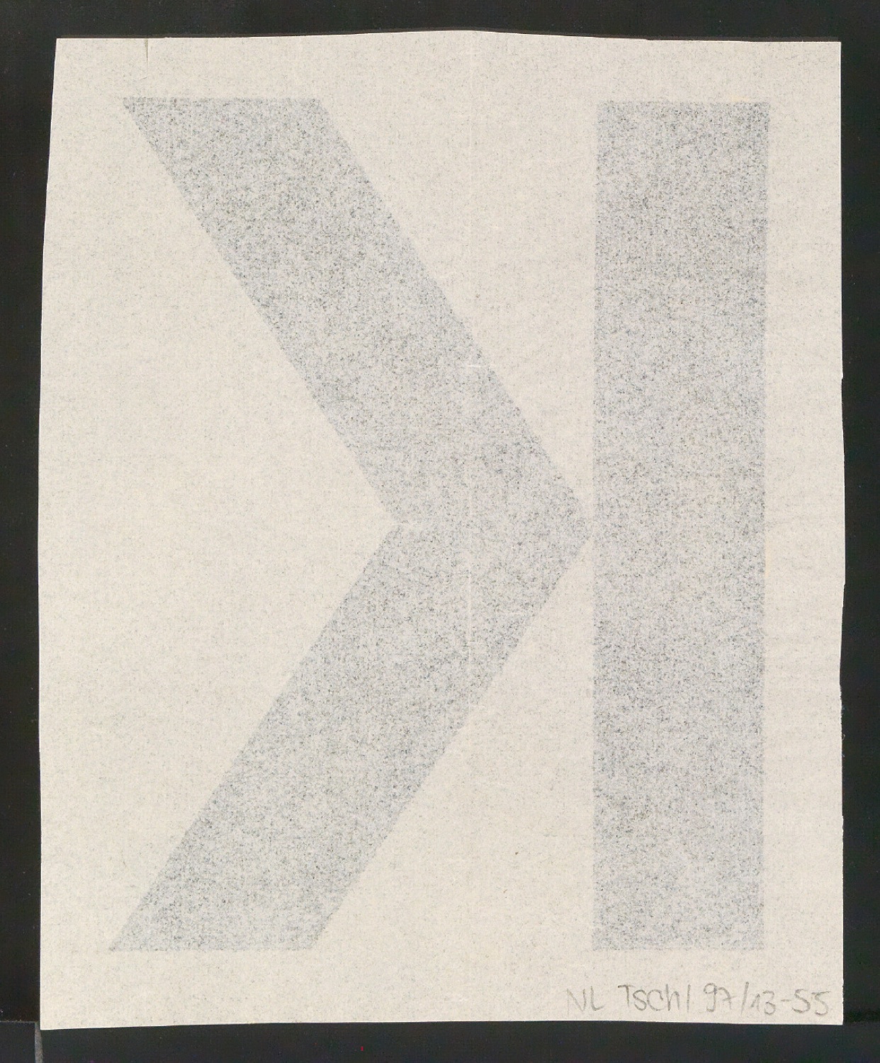 Entwurfszeichnungen Uhertype Fette Standard-Grotesk Versalien — Blatt 22