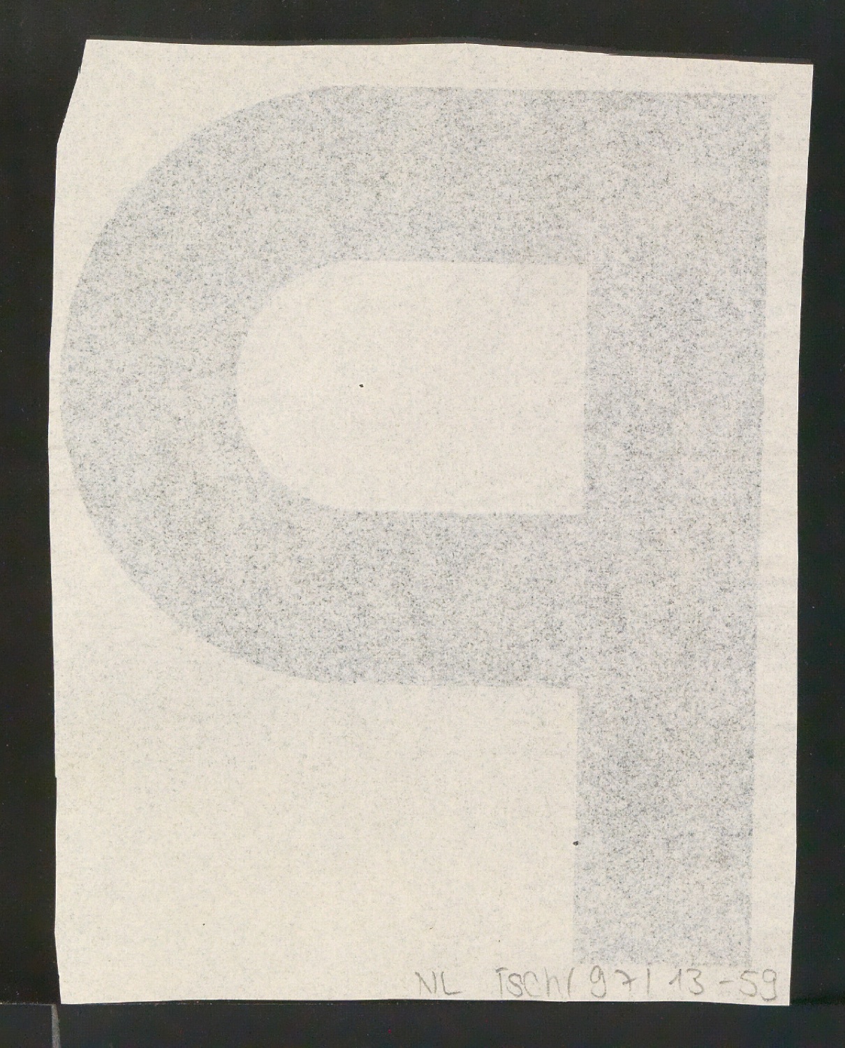 Entwurfszeichnungen Uhertype Fette Standard-Grotesk Versalien — Blatt 30
