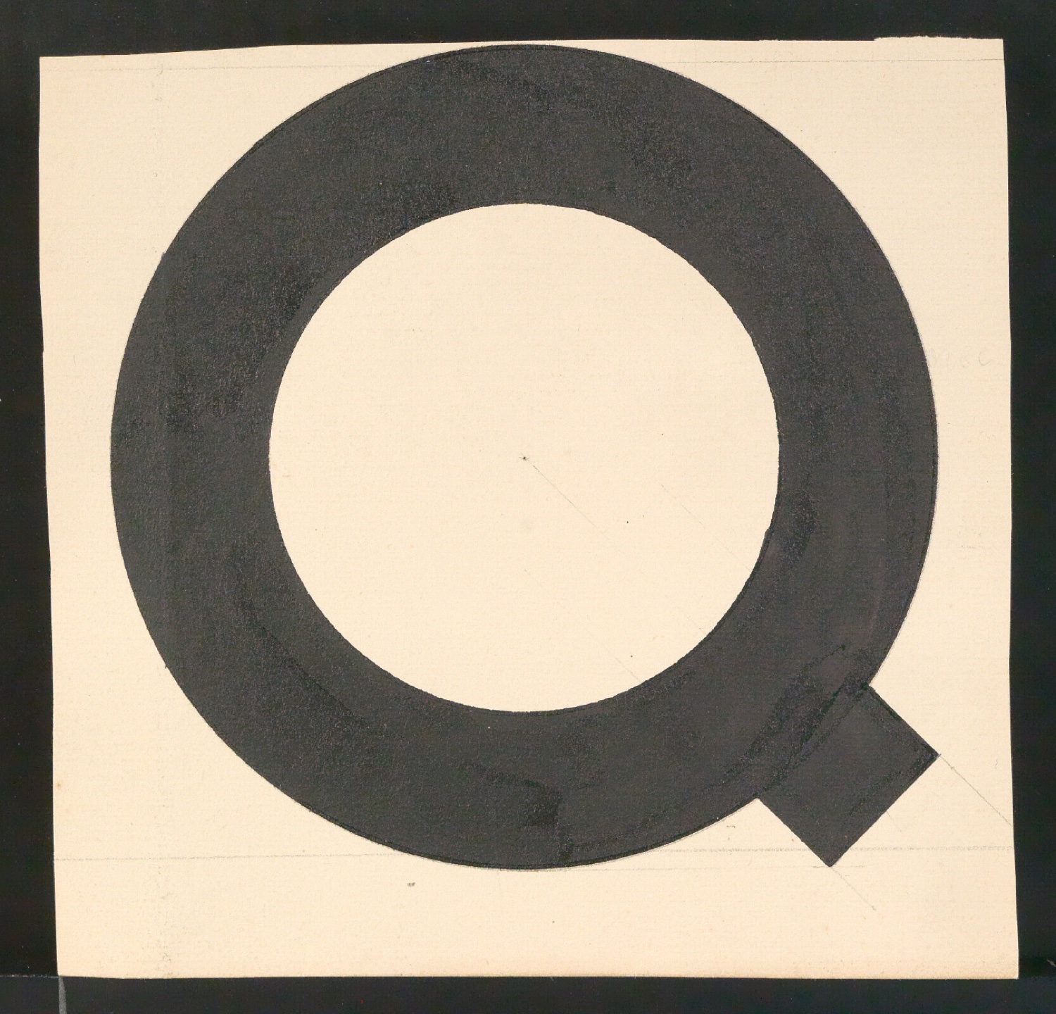 Entwurfszeichnungen Uhertype Fette Standard-Grotesk Versalien — Blatt 31