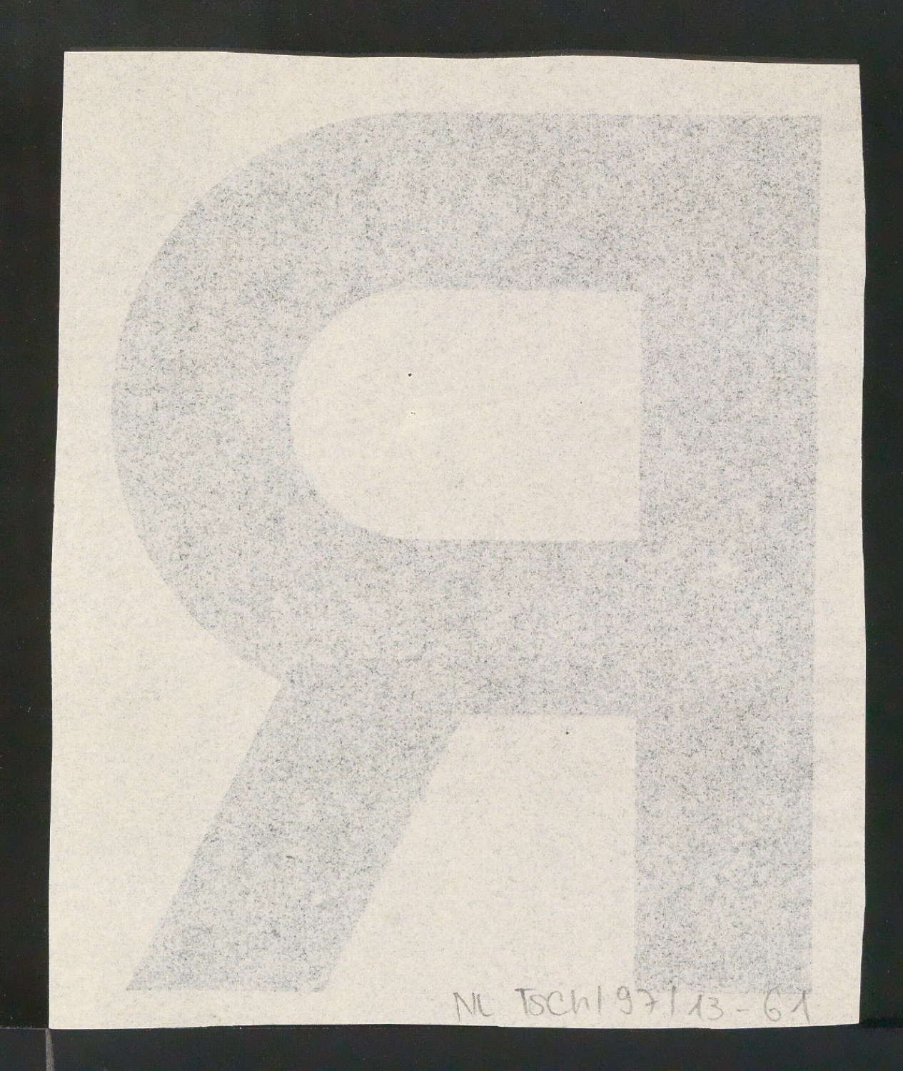 Entwurfszeichnungen Uhertype Fette Standard-Grotesk Versalien — Blatt 34