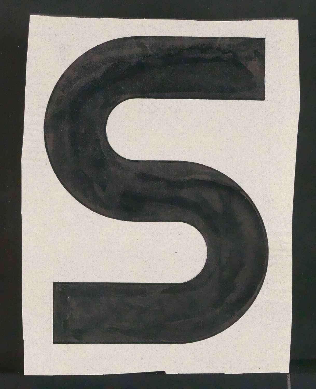 Entwurfszeichnungen Uhertype Fette Standard-Grotesk Versalien — Blatt 37