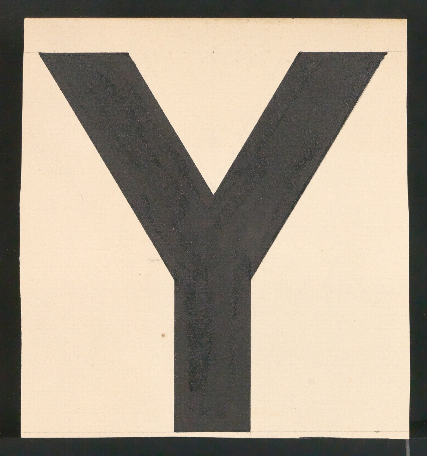Entwurfszeichnungen Uhertype Fette Standard-Grotesk Versalien — Blatt 49