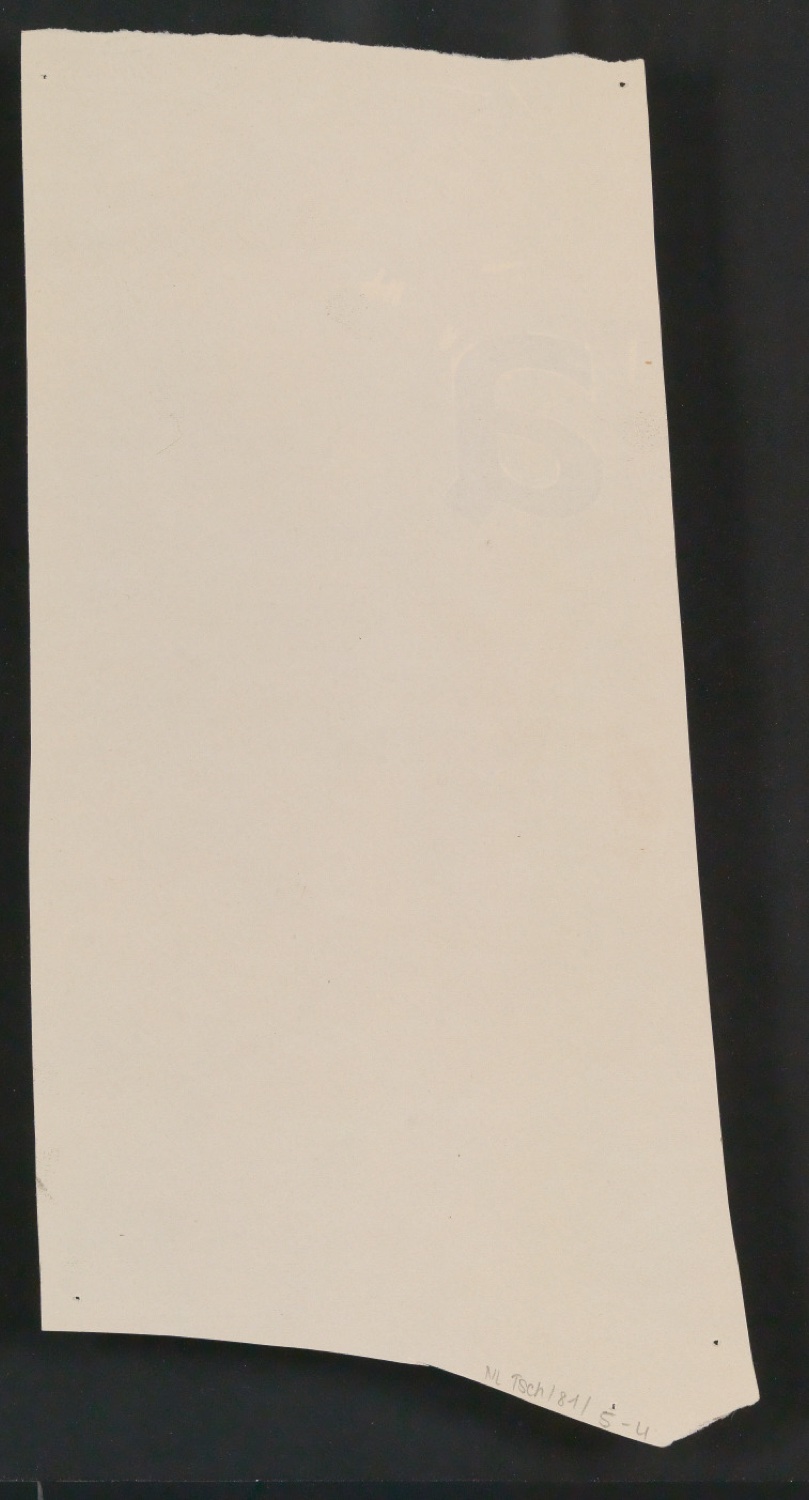 Mappe mit Entwurfszeichnungen Uhertype Halbfette Standard-Grotesk Supérieures — Blatt 8