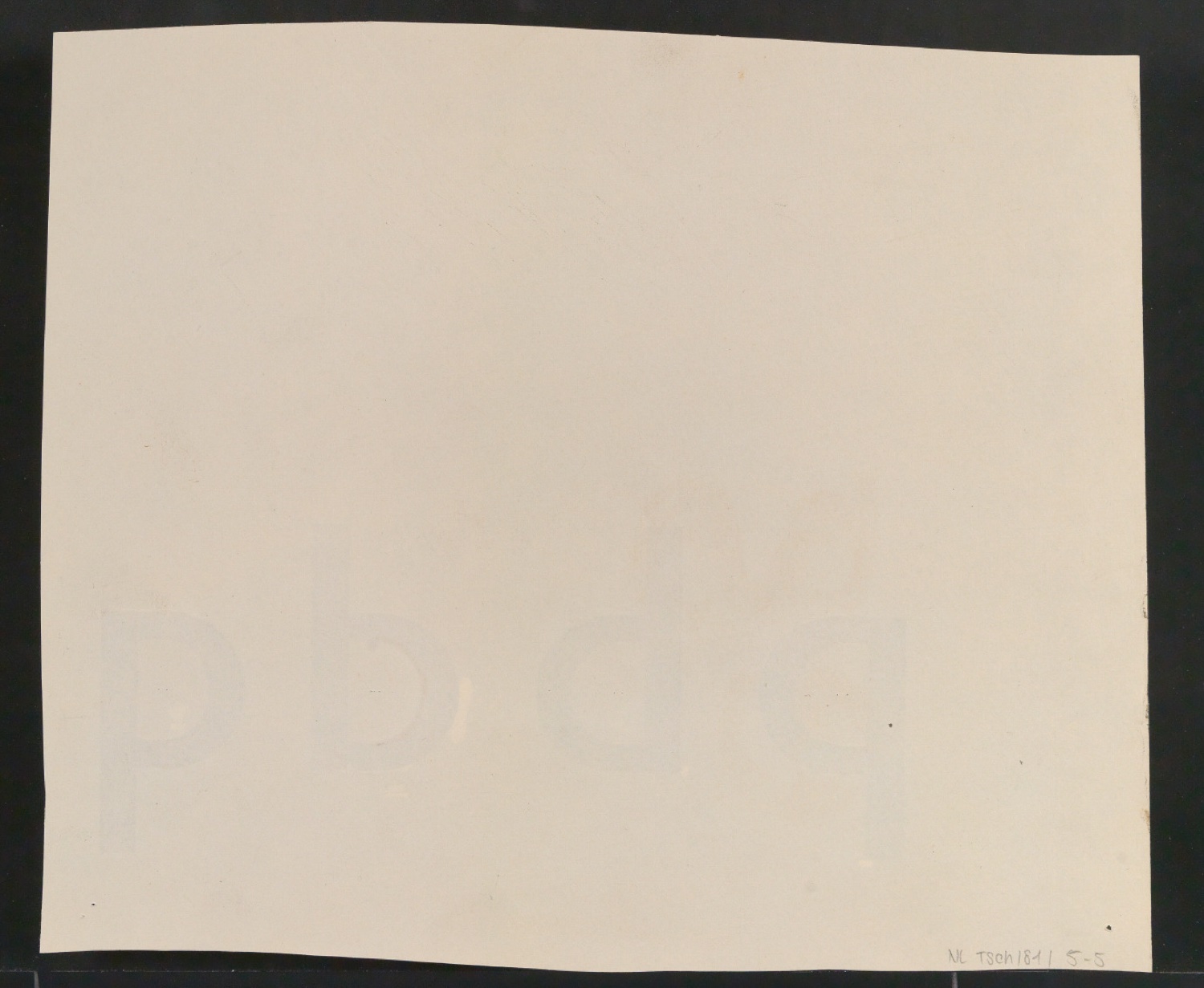 Mappe mit Entwurfszeichnungen Uhertype Halbfette Standard-Grotesk Supérieures — Blatt 10