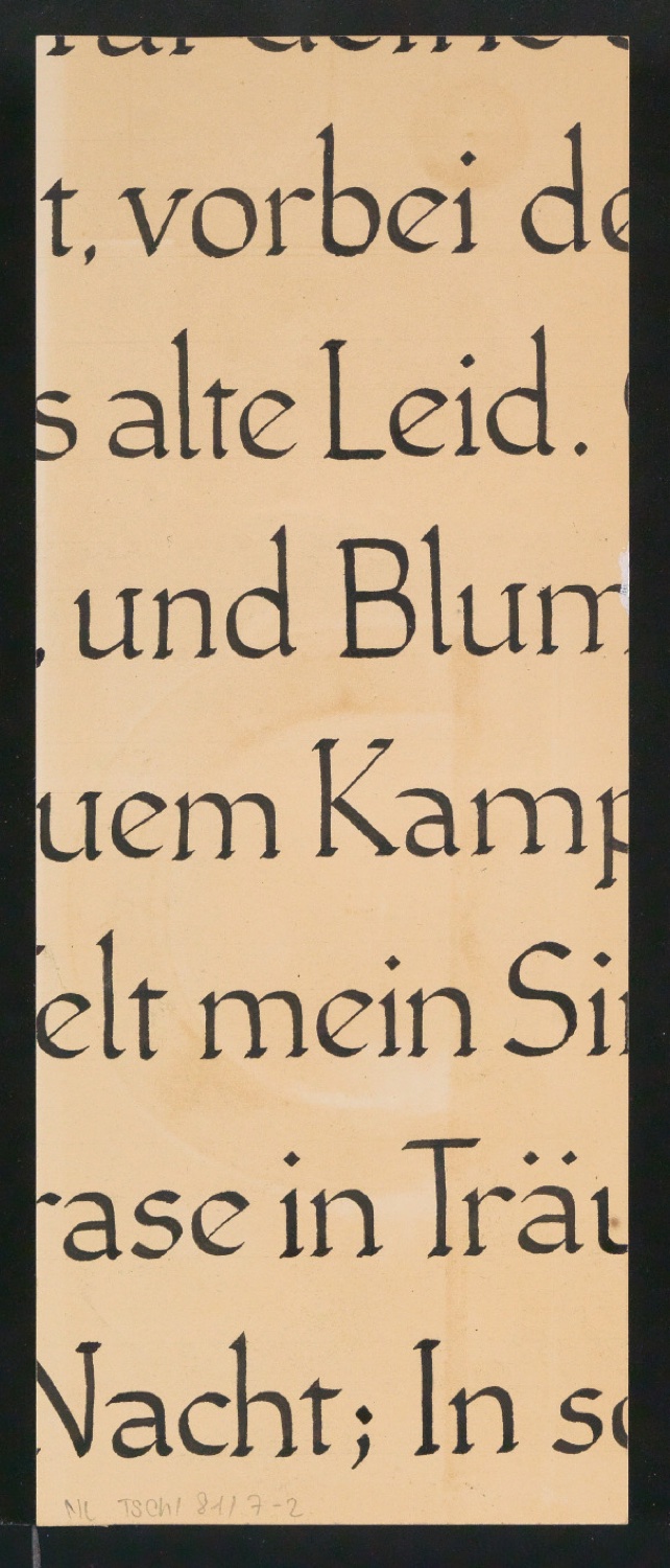Mappe mit Entwurfszeichnungen Uhertype Halbfette Standard-Grotesk Gemeine — Blatt 4