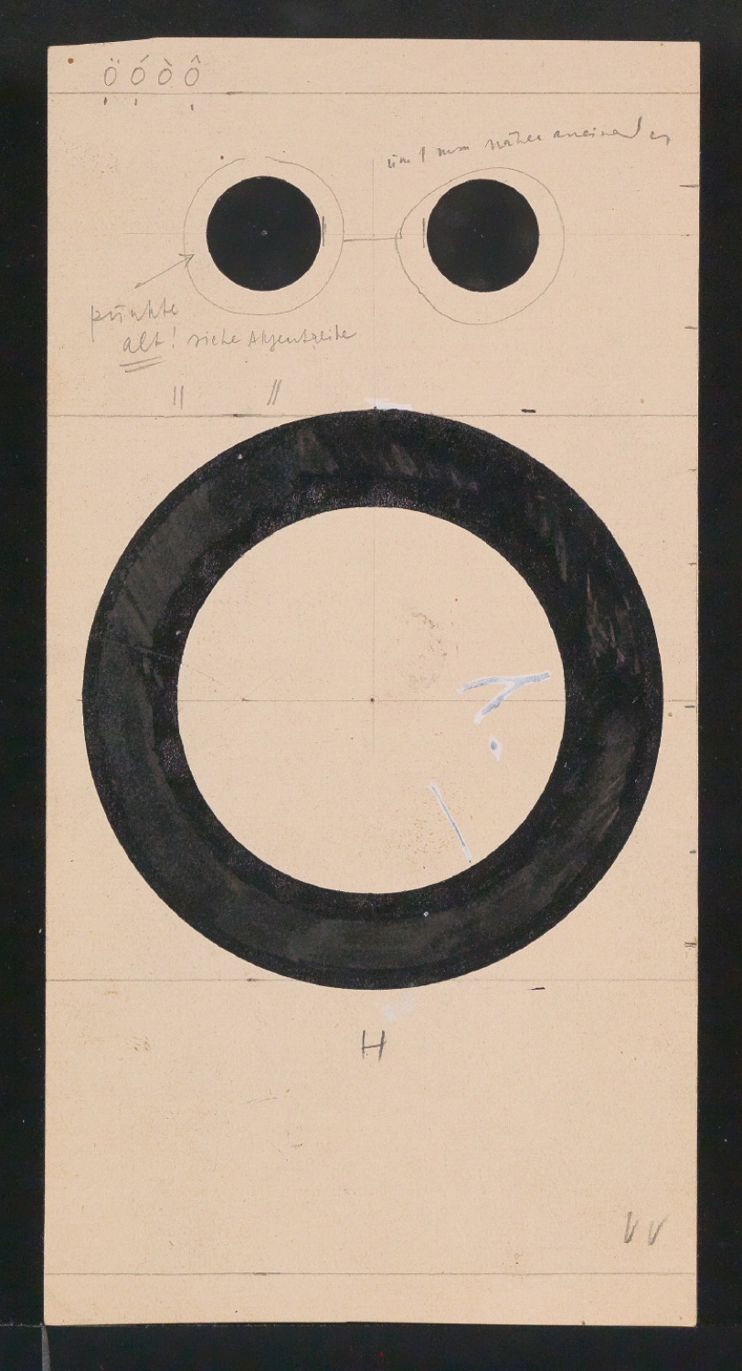 Mappe mit Entwurfszeichnungen Uhertype Halbfette Standard-Grotesk Gemeine — Blatt 17