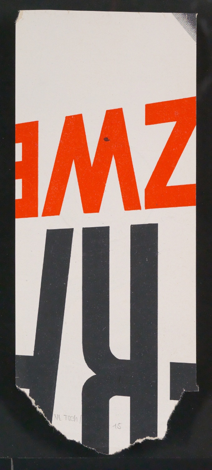 Mappe mit Entwurfszeichnungen Uhertype Halbfette Standard-Grotesk Gemeine — Blatt 30