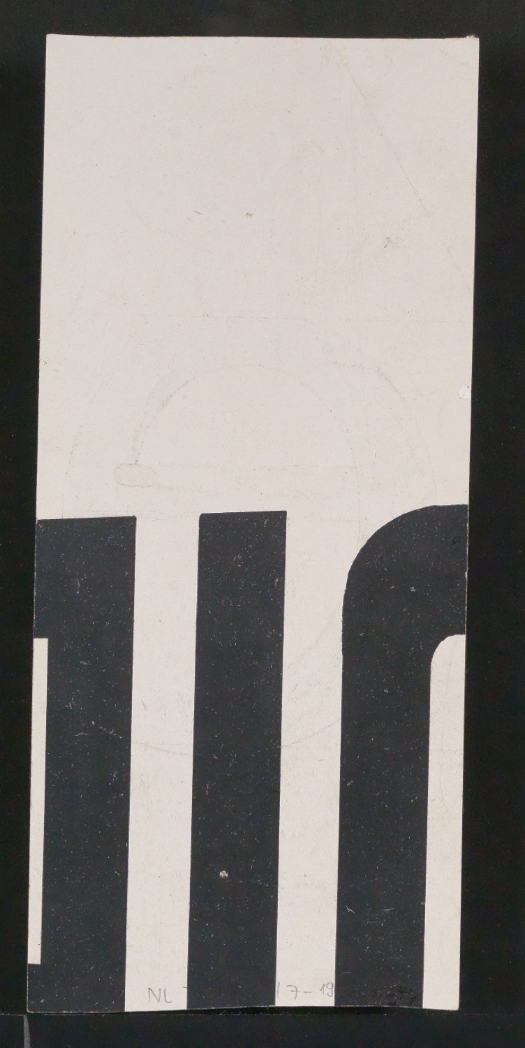 Mappe mit Entwurfszeichnungen Uhertype Halbfette Standard-Grotesk Gemeine — Blatt 38