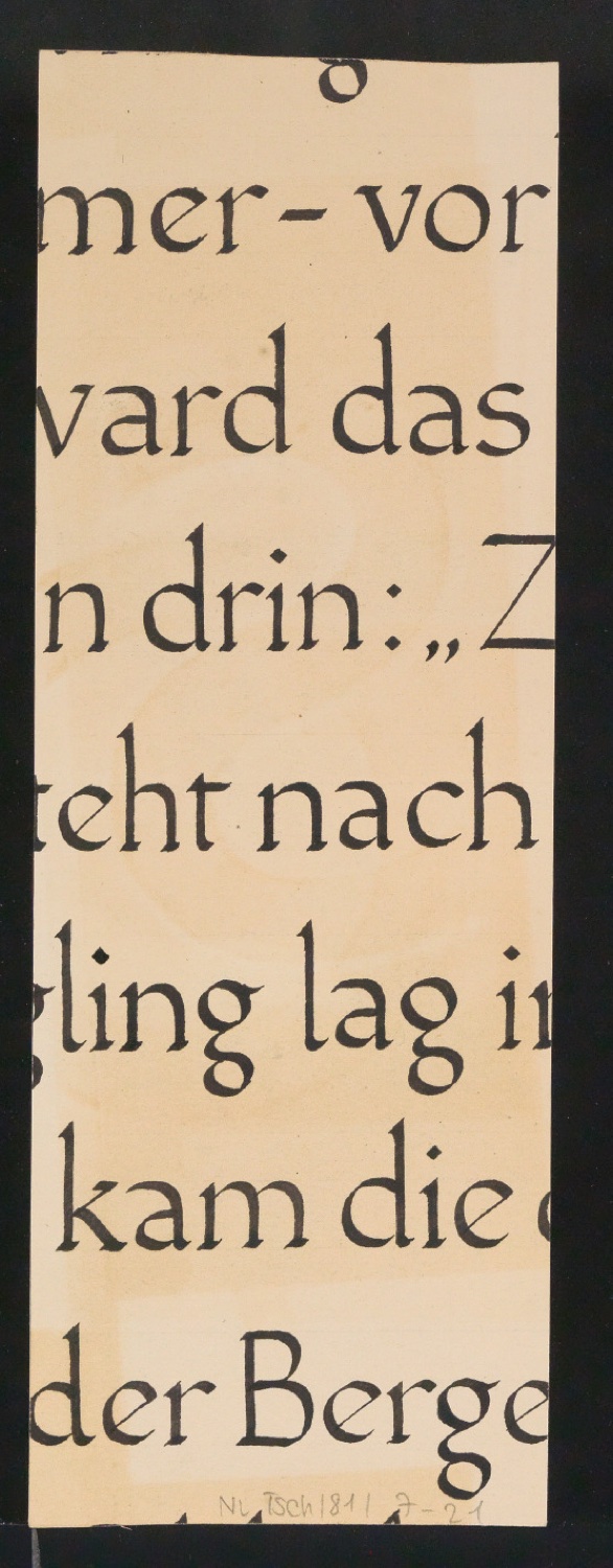 Mappe mit Entwurfszeichnungen Uhertype Halbfette Standard-Grotesk Gemeine — Blatt 42