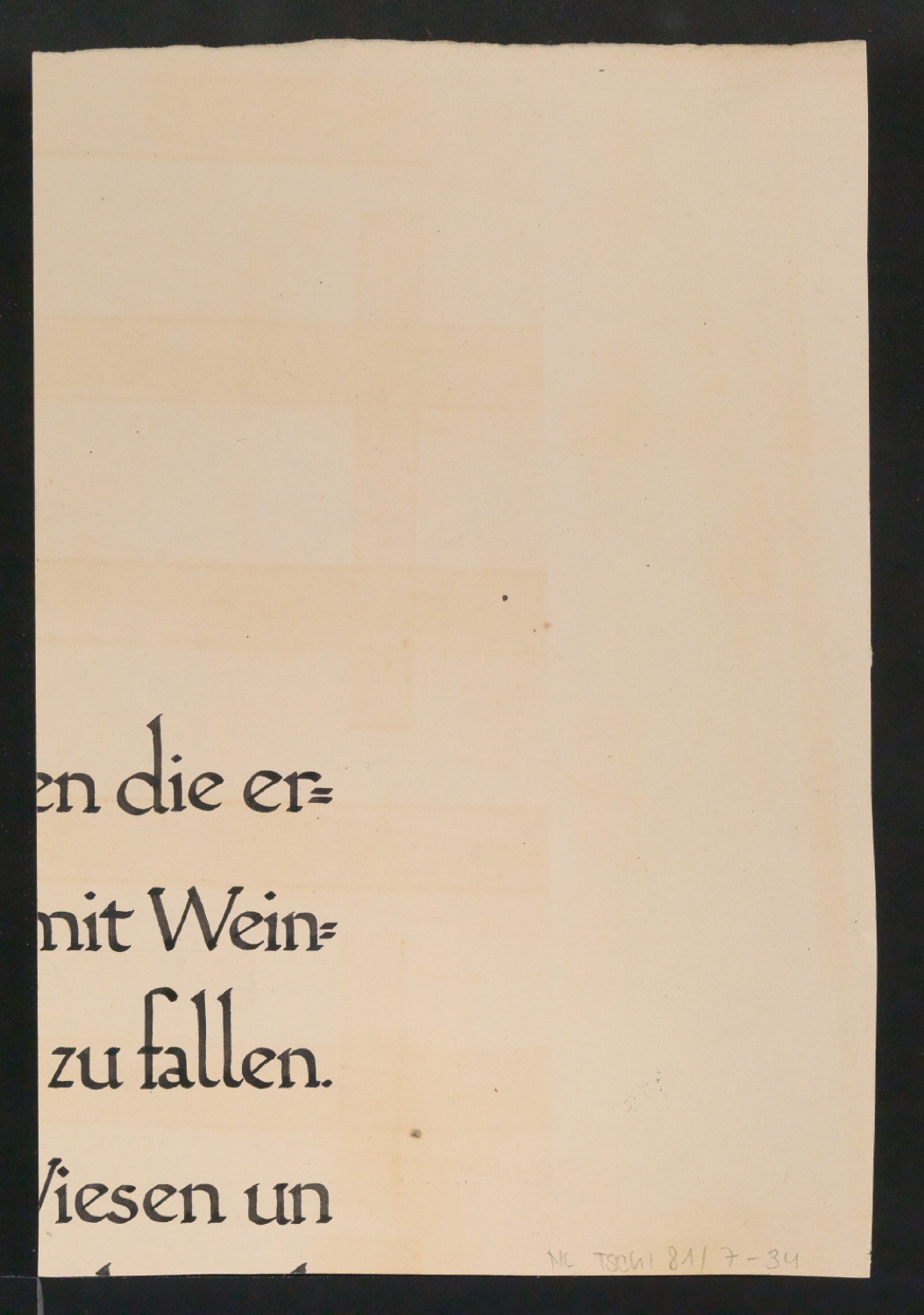 Mappe mit Entwurfszeichnungen Uhertype Halbfette Standard-Grotesk Gemeine — Blatt 68