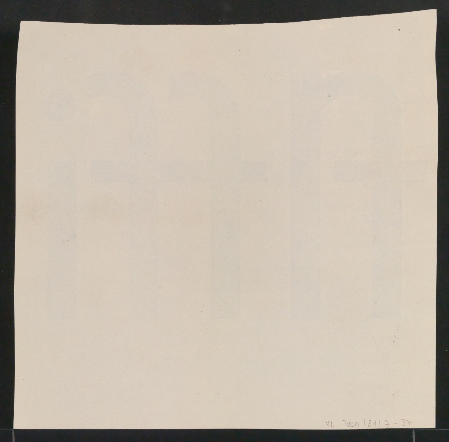 Mappe mit Entwurfszeichnungen Uhertype Halbfette Standard-Grotesk Gemeine — Blatt 74