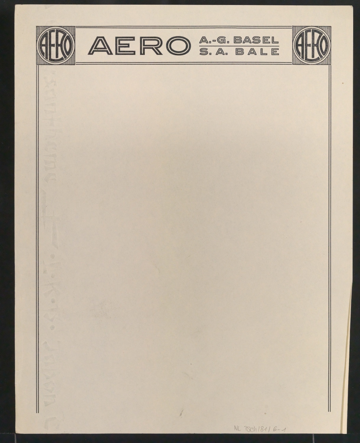 Mappe mit Entwurfszeichnungen Uhertype Halbfette Standard-Grotesk Pausen auf Transparentpapier — Blatt 2