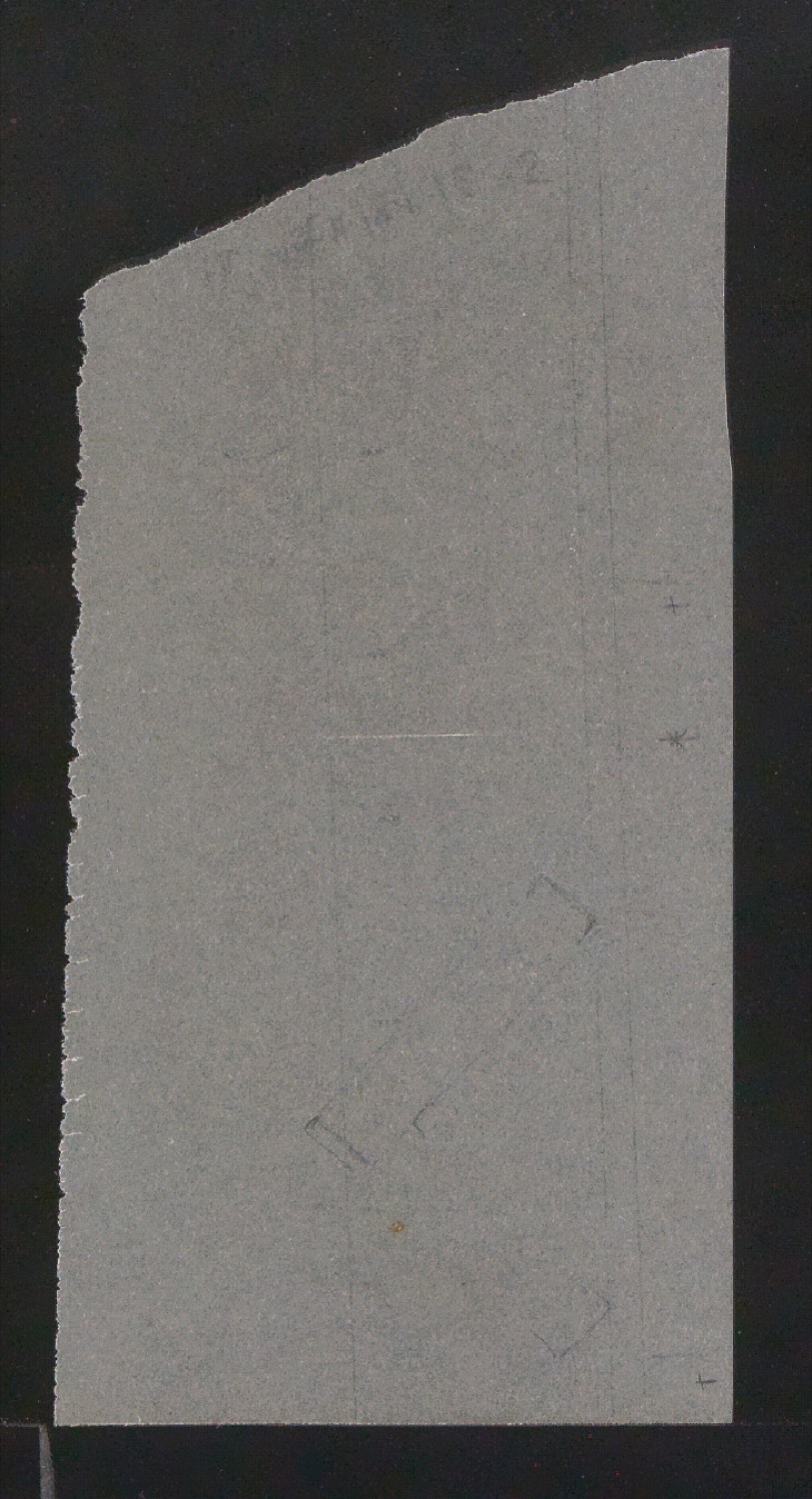 Mappe mit Entwurfszeichnungen Uhertype Halbfette Standard-Grotesk Pausen auf Transparentpapier — Blatt 9