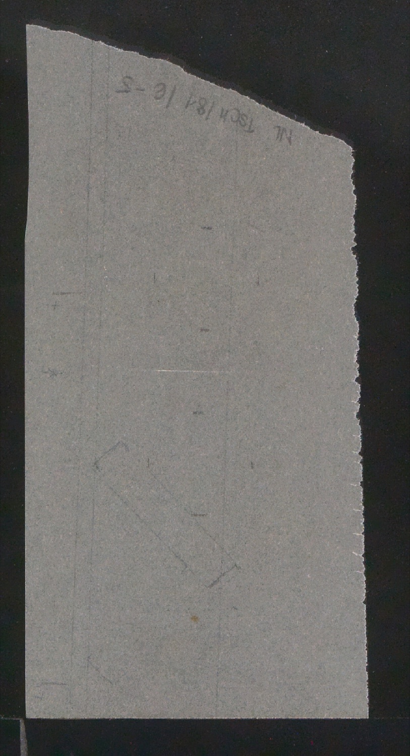 Mappe mit Entwurfszeichnungen Uhertype Halbfette Standard-Grotesk Pausen auf Transparentpapier — Blatt 10