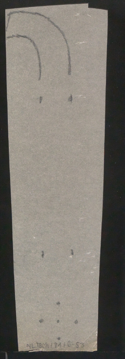 Mappe mit Entwurfszeichnungen Uhertype Halbfette Standard-Grotesk Pausen auf Transparentpapier — Blatt 106