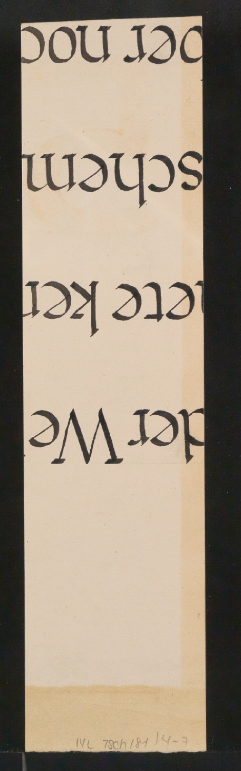 Mappe mit Entwurfszeichnungen Uhertype Halbfette Standard-Grotesk Ziffern — Blatt 14