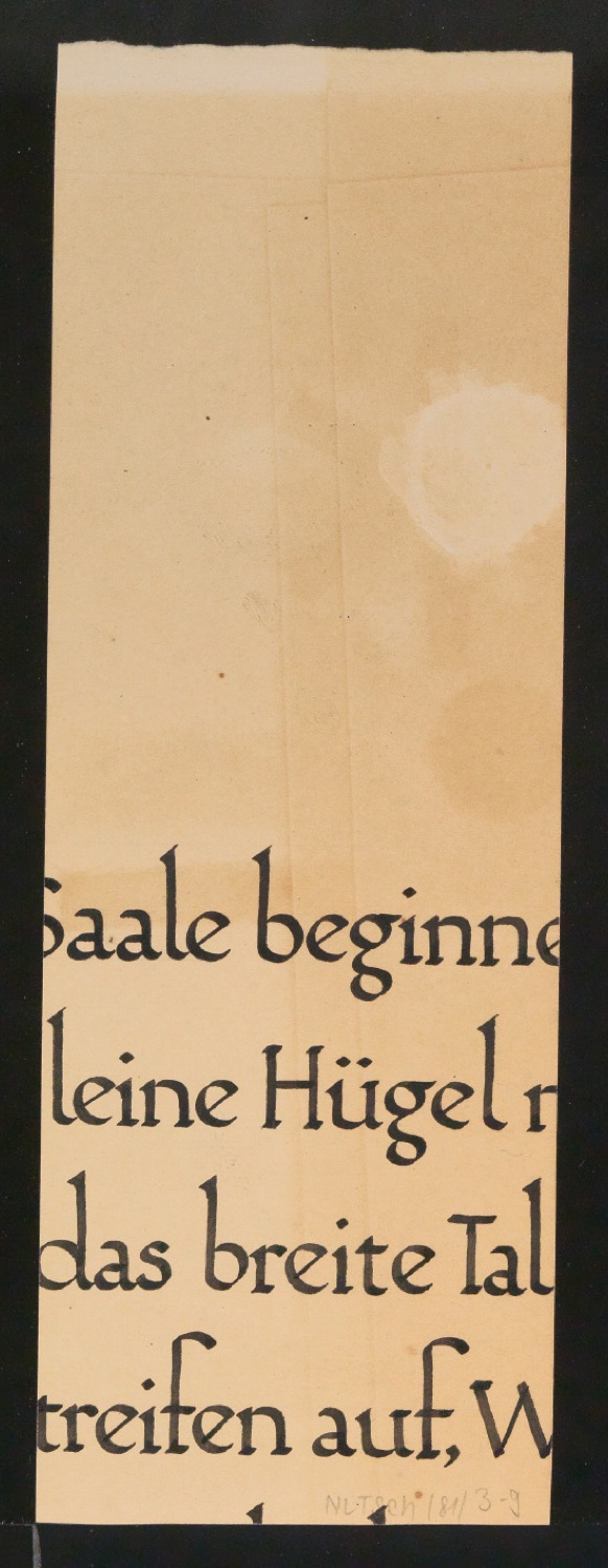 Mappe mit Entwurfszeichnungen Uhertype Halbfette Standard-Grotesk Zeichen — Blatt 18