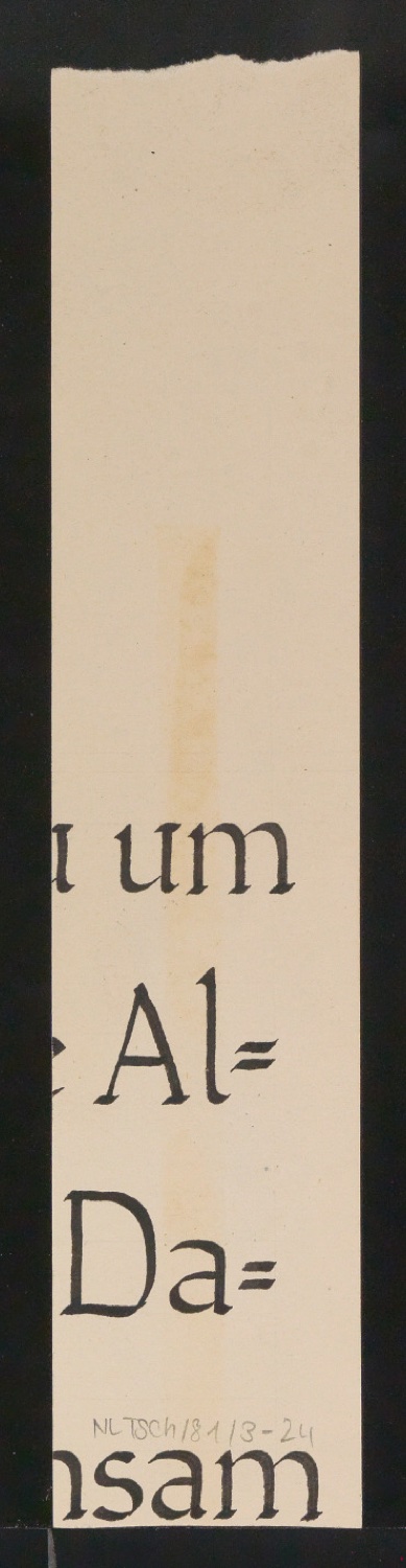 Mappe mit Entwurfszeichnungen Uhertype Halbfette Standard-Grotesk Zeichen — Blatt 48