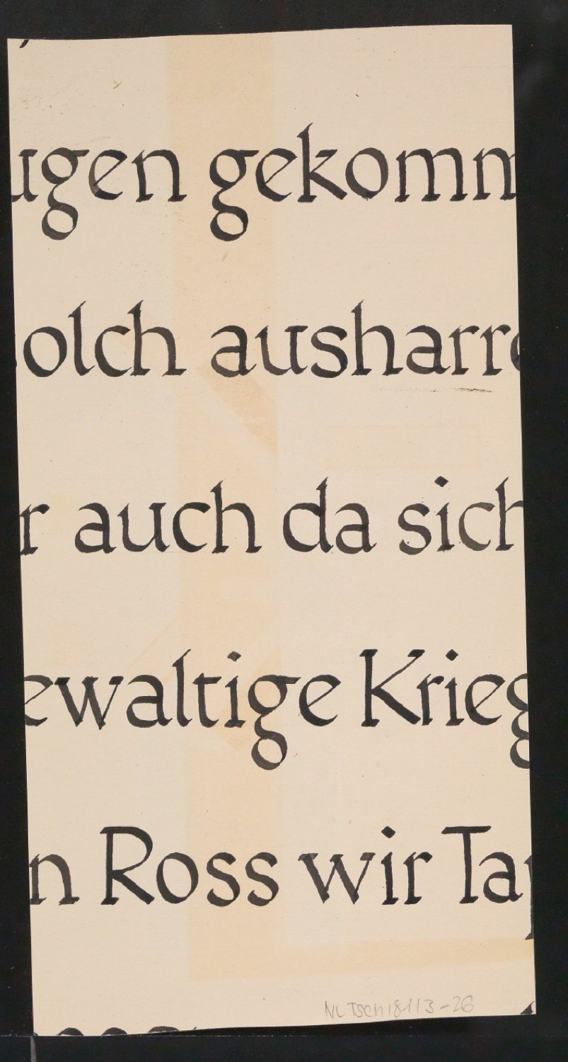 Mappe mit Entwurfszeichnungen Uhertype Halbfette Standard-Grotesk Zeichen — Blatt 52