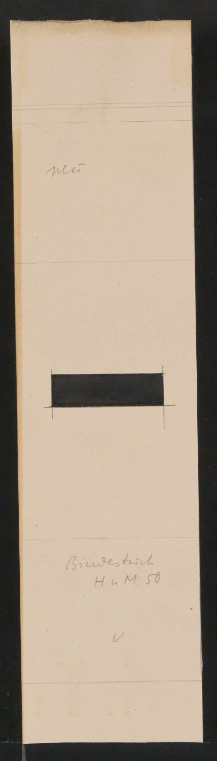 Mappe mit Entwurfszeichnungen Uhertype Halbfette Standard-Grotesk Zeichen — Blatt 53