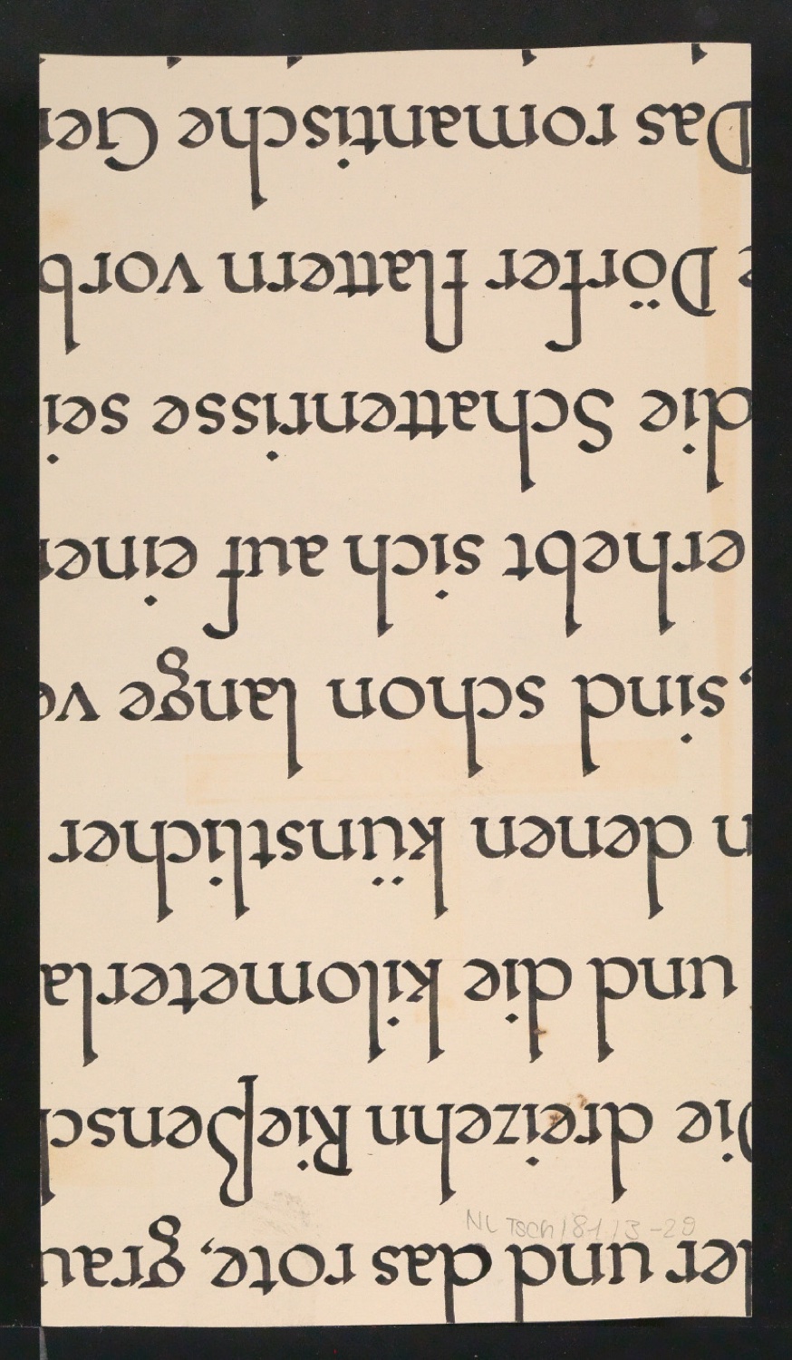 Mappe mit Entwurfszeichnungen Uhertype Halbfette Standard-Grotesk Zeichen — Blatt 58