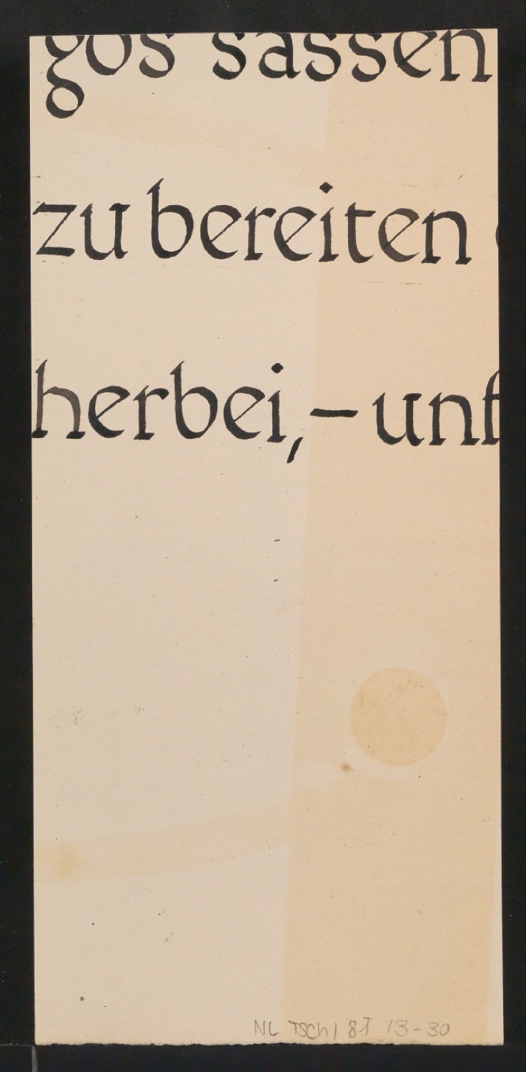 Mappe mit Entwurfszeichnungen Uhertype Halbfette Standard-Grotesk Zeichen — Blatt 60