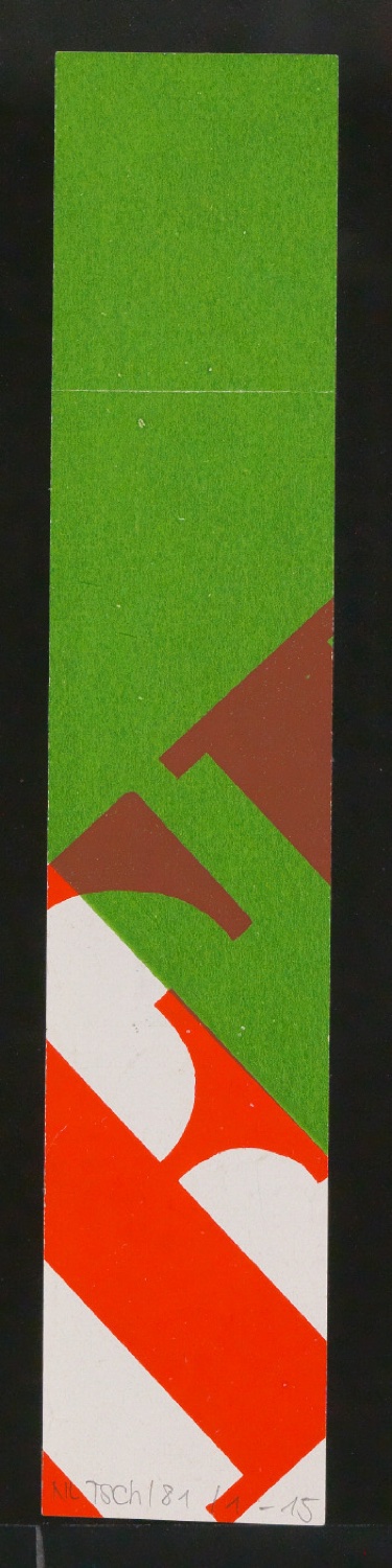 Mappe mit Entwurfszeichnungen Uhertype Halbfette Standard-Grotesk Versalien — Blatt 30