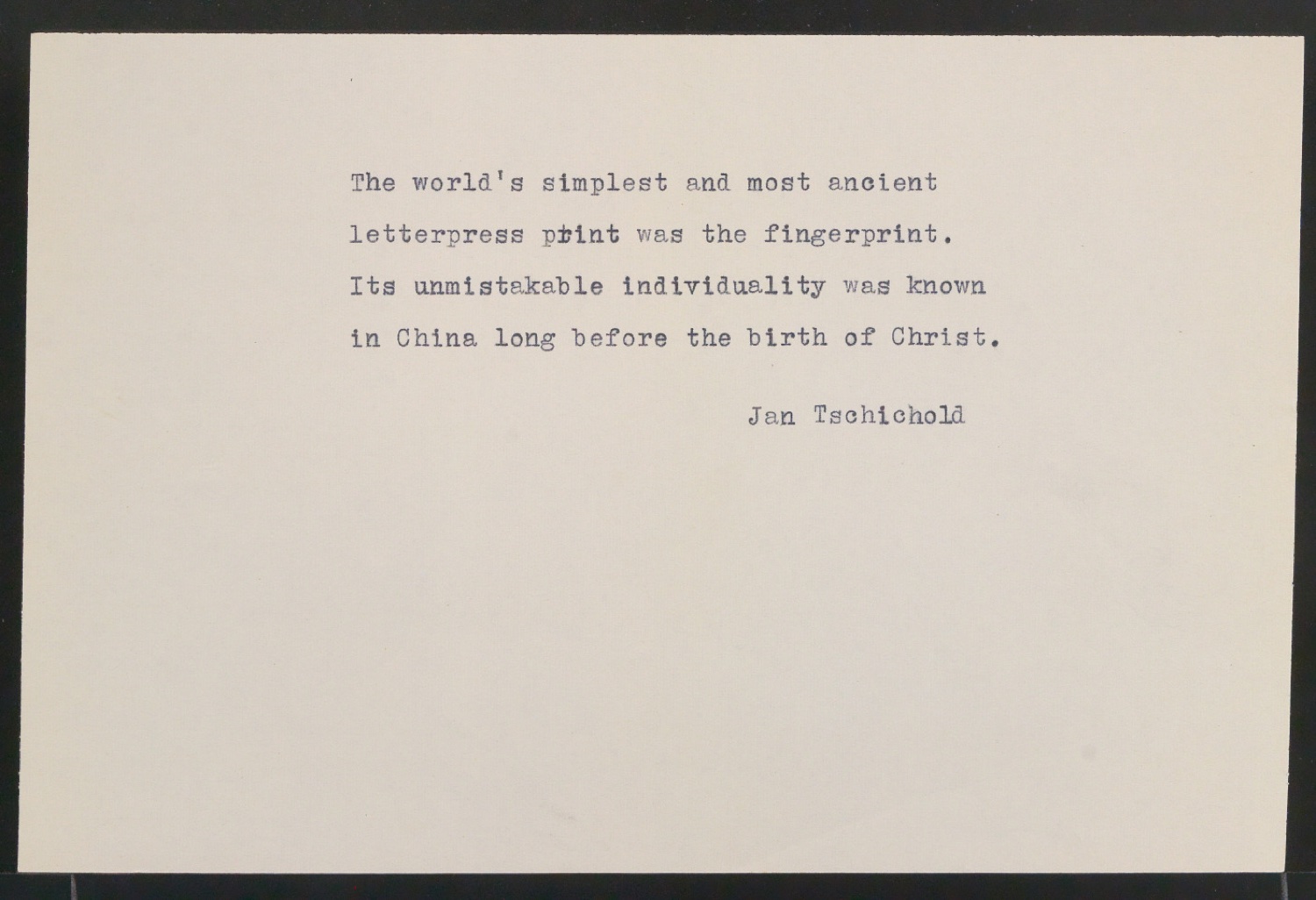 Konvolut Notizen und Zitate zu den Vorzügen der klassischen Typografie — Blatt 9