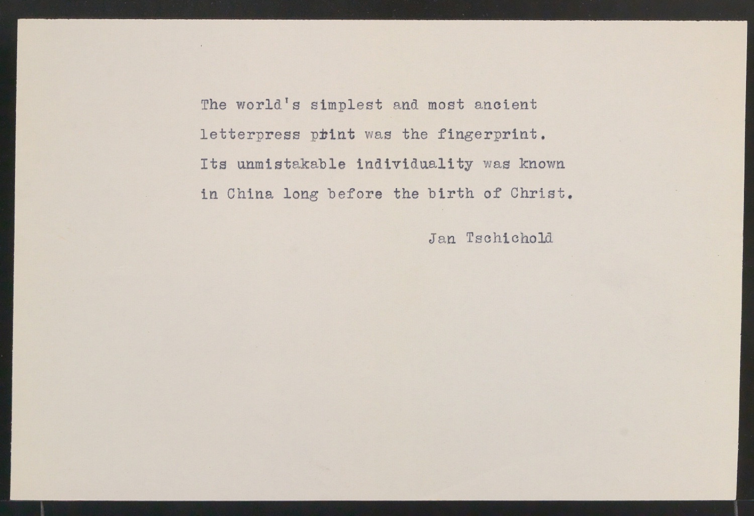 Konvolut Notizen und Zitate zu den Vorzügen der klassischen Typografie — Blatt 10