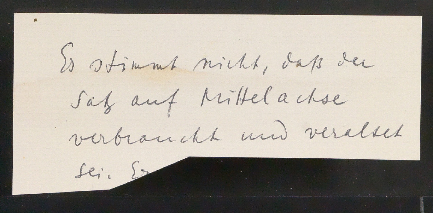 Konvolut Notizen und Zitate zu den Vorzügen der klassischen Typografie — Blatt 15