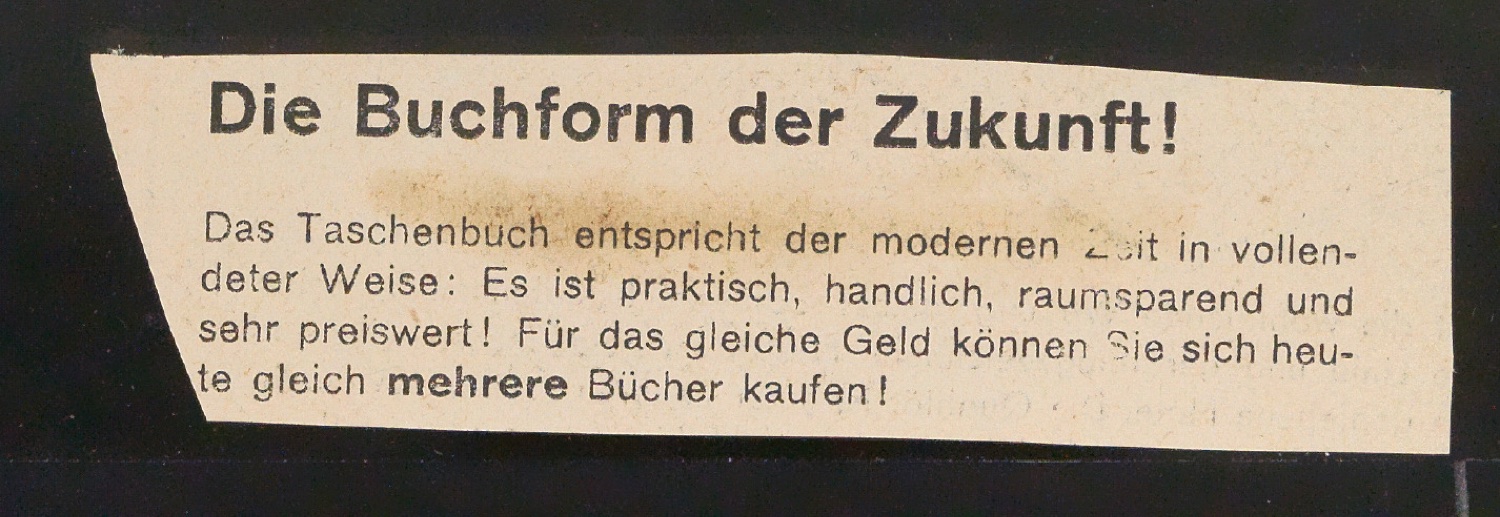 Konvolut Notizen und Zitate zu den Vorzügen der klassischen Typografie — Blatt 17