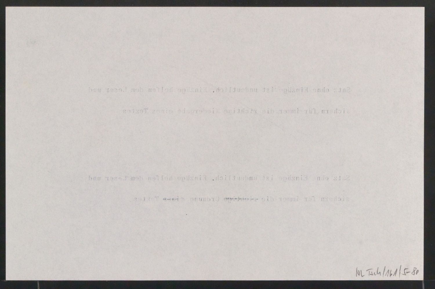 Konvolut Notizen und Zitate zu den Vorzügen der klassischen Typografie — Blatt 28