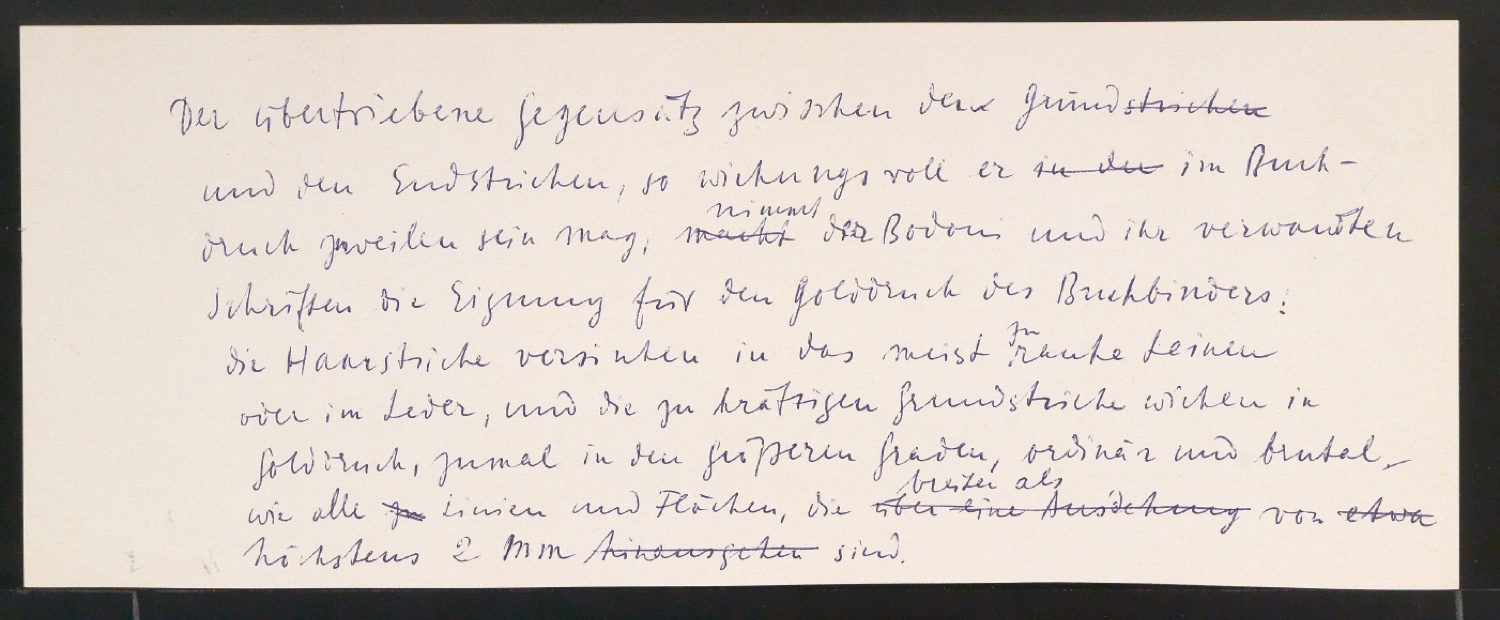 Konvolut Notizen und Zitate zu den Vorzügen der klassischen Typografie — Blatt 31