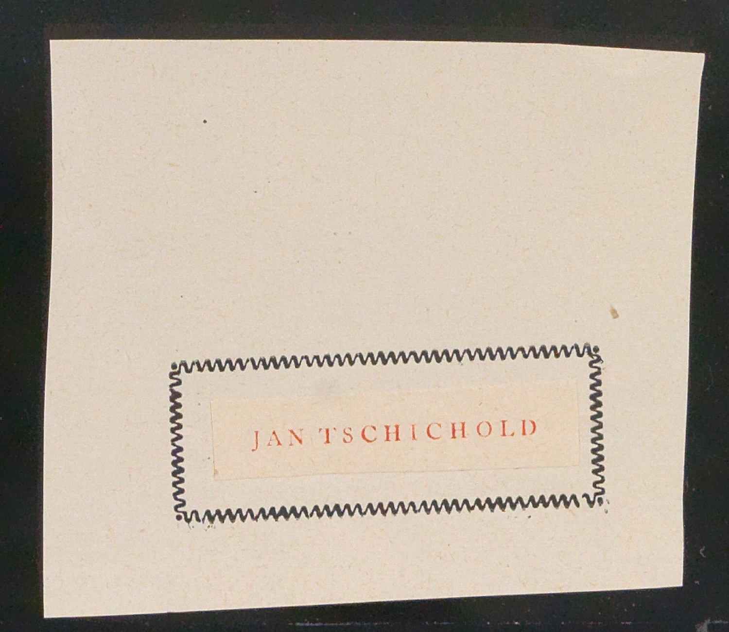 Montierte Probedrucke von Exlibris für Jan Tschichold — Blatt 1