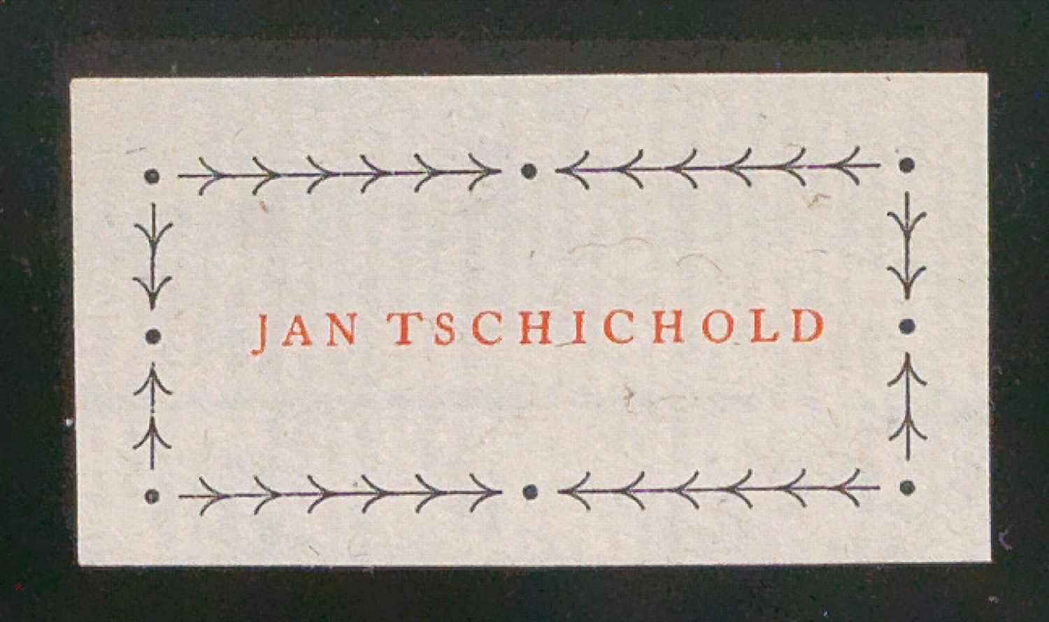 Montierte Probedrucke von Exlibris für Jan Tschichold — Blatt 3
