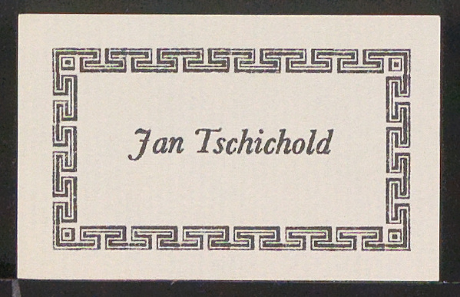 Verschiedene Exlibris für Jan Tschichold — Blatt 1